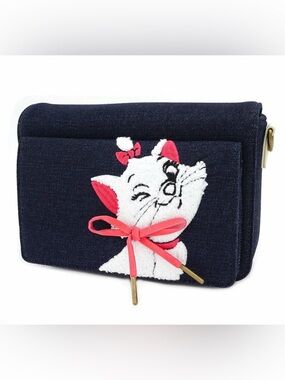 NWT Loungefly Disney Aristocats Marie denim crossbody bag